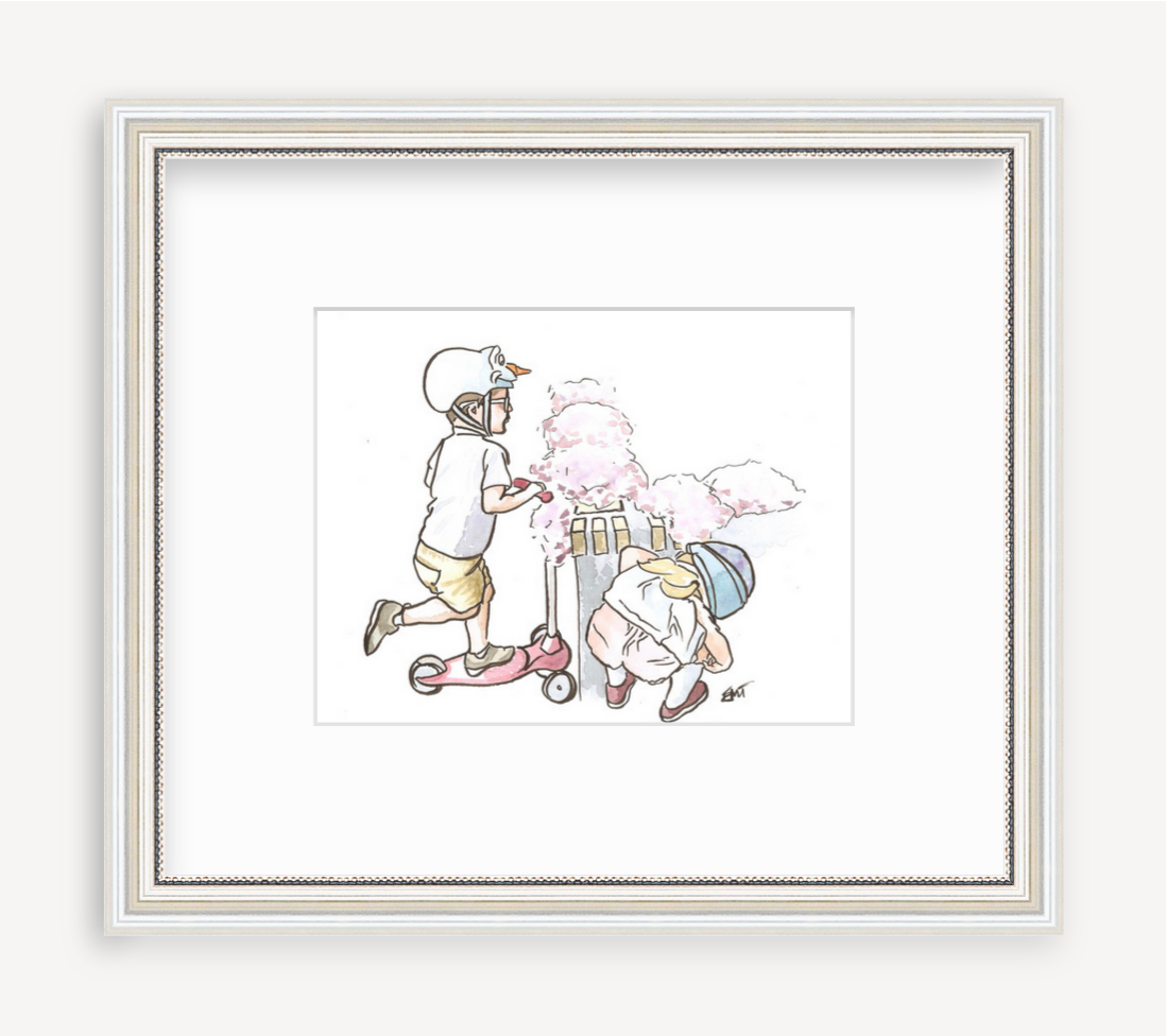 Scooter- and flower-lovers