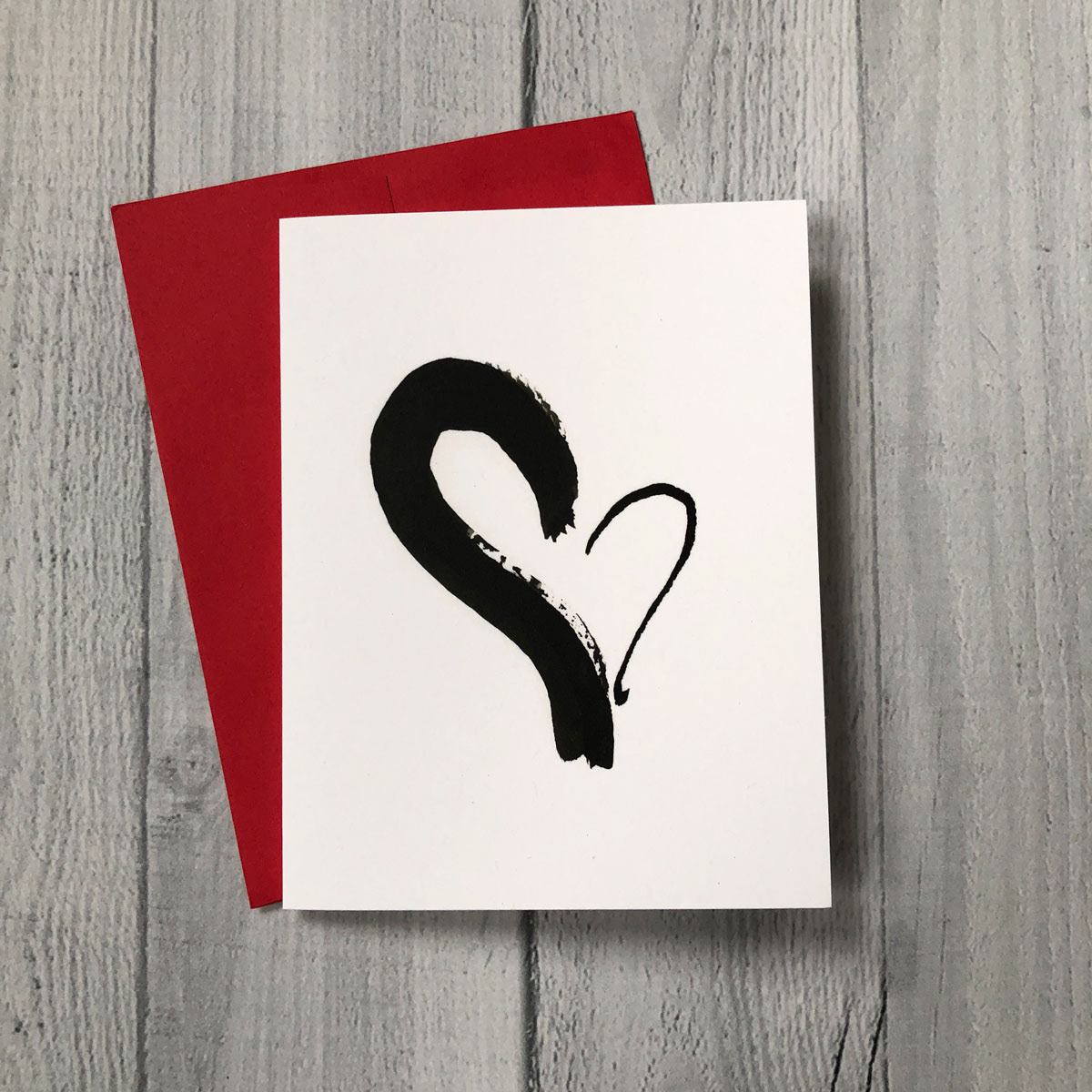 Ink Heart (on 80lb textured, non-recycled paper stock)
