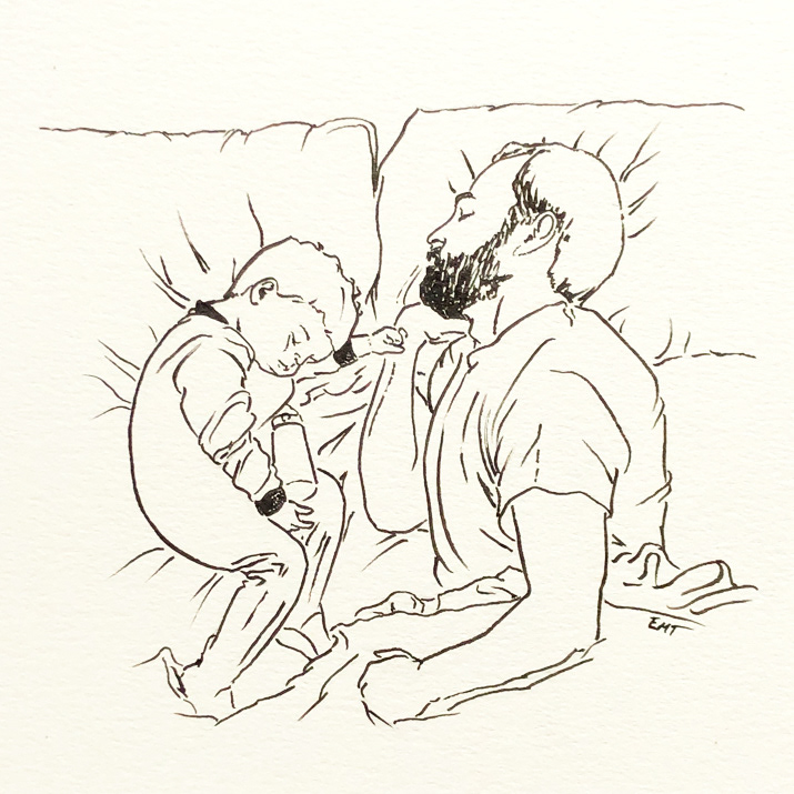 I do a final pen sketch