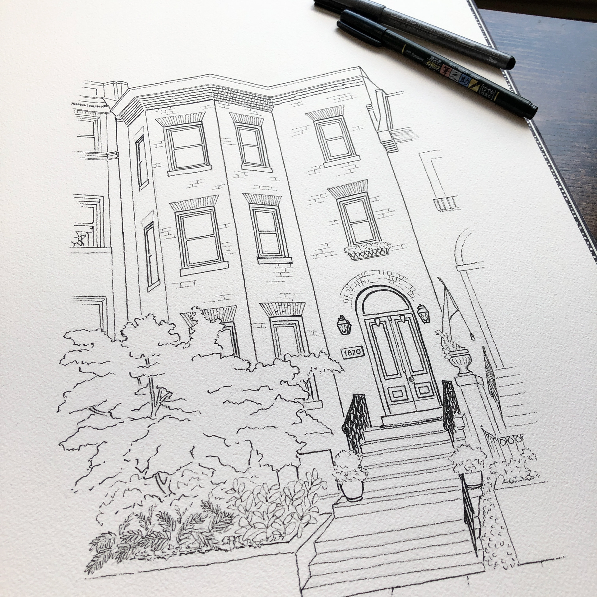 Pen drawing