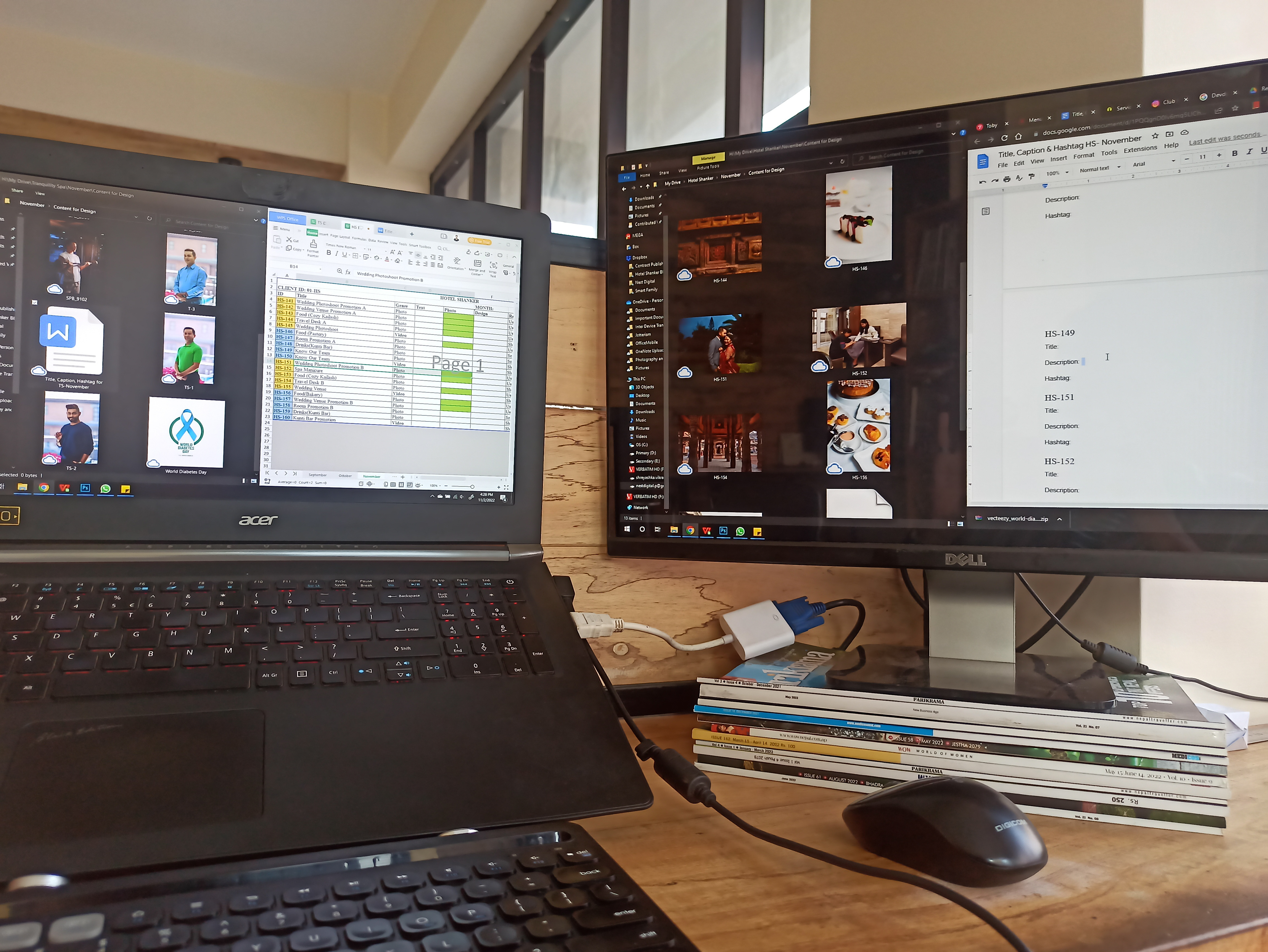 A second monitor makes lives so much easier