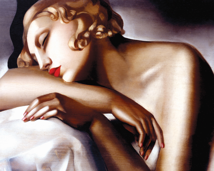 Tamara de Lempicka - "La dormiente"
