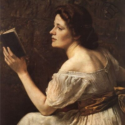 Otto Scholderer - "Ragazza che legge"