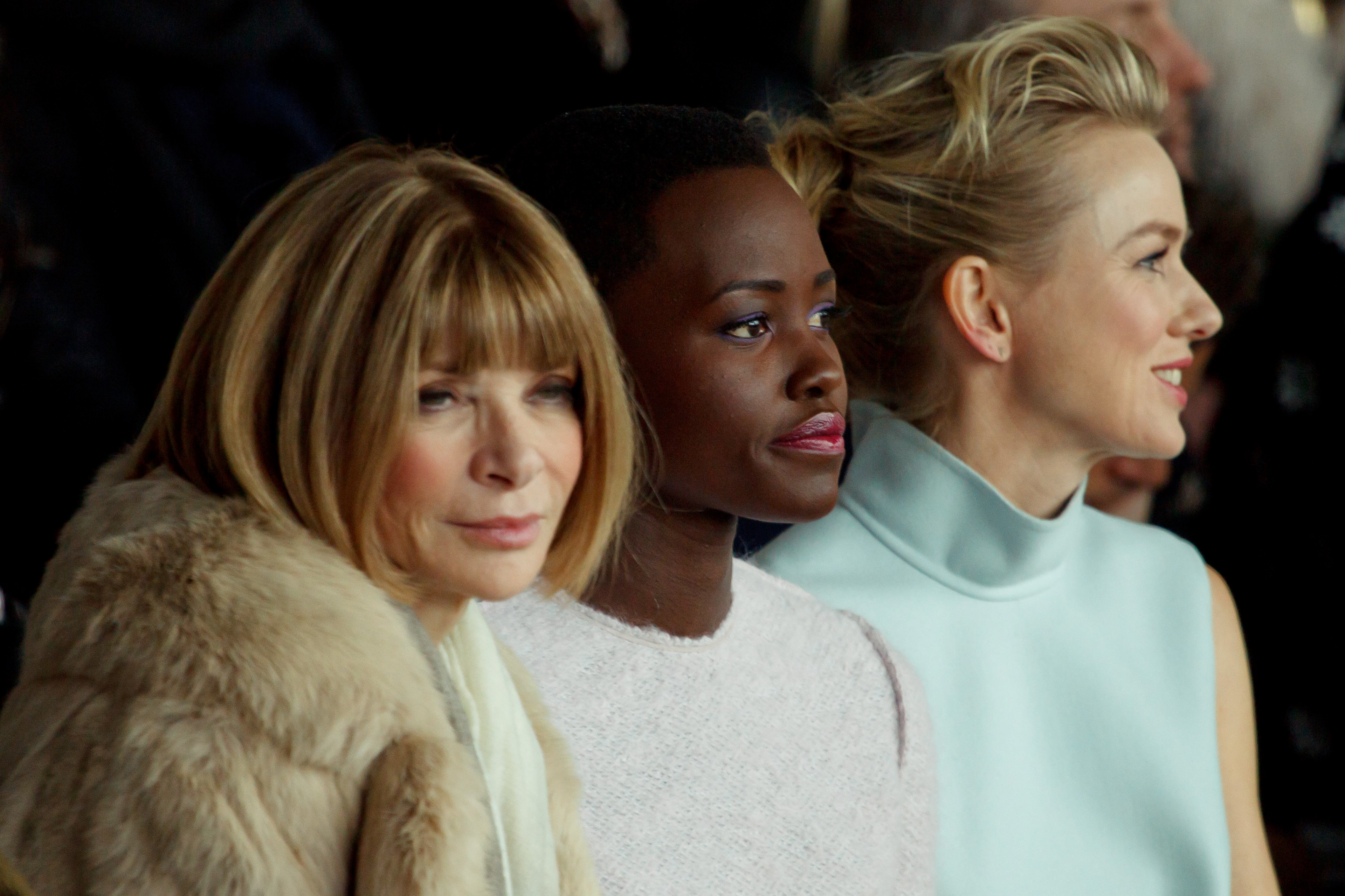 Anna Wintour, Lupita Nyong'o, Naomi Watts (2014)