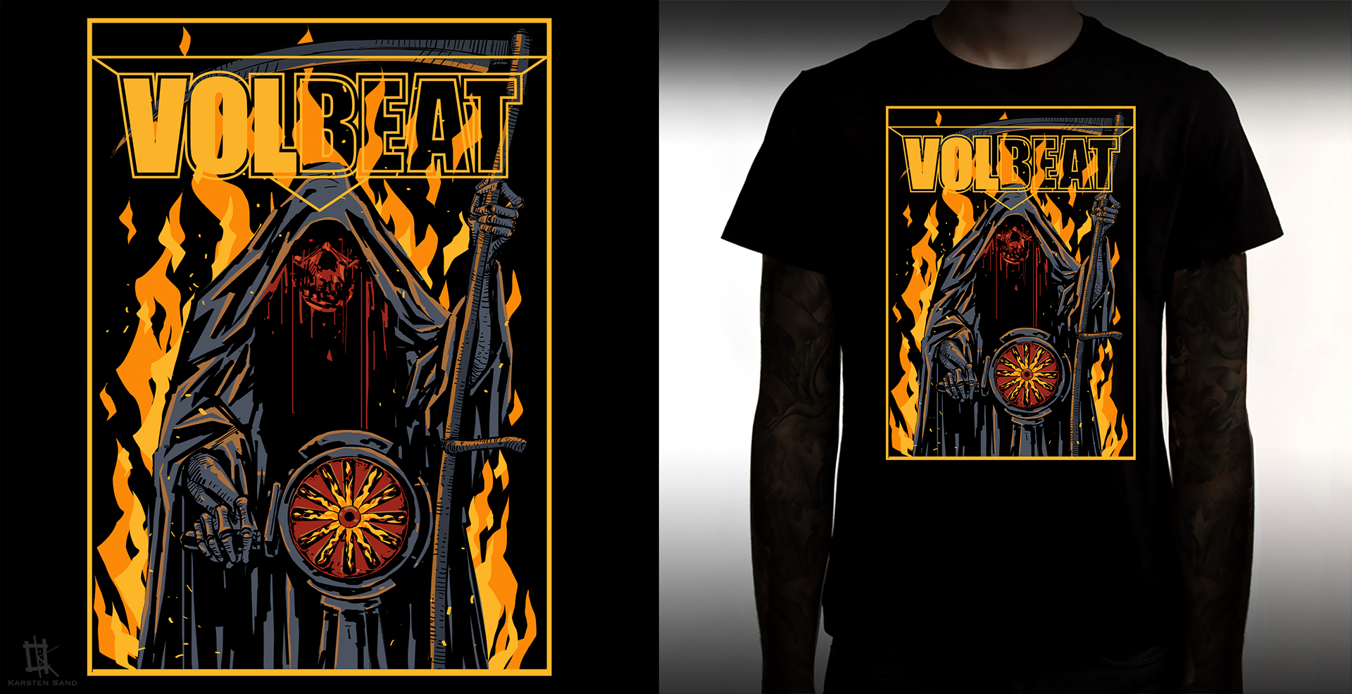 T-Shirt Design for VOLBEAT