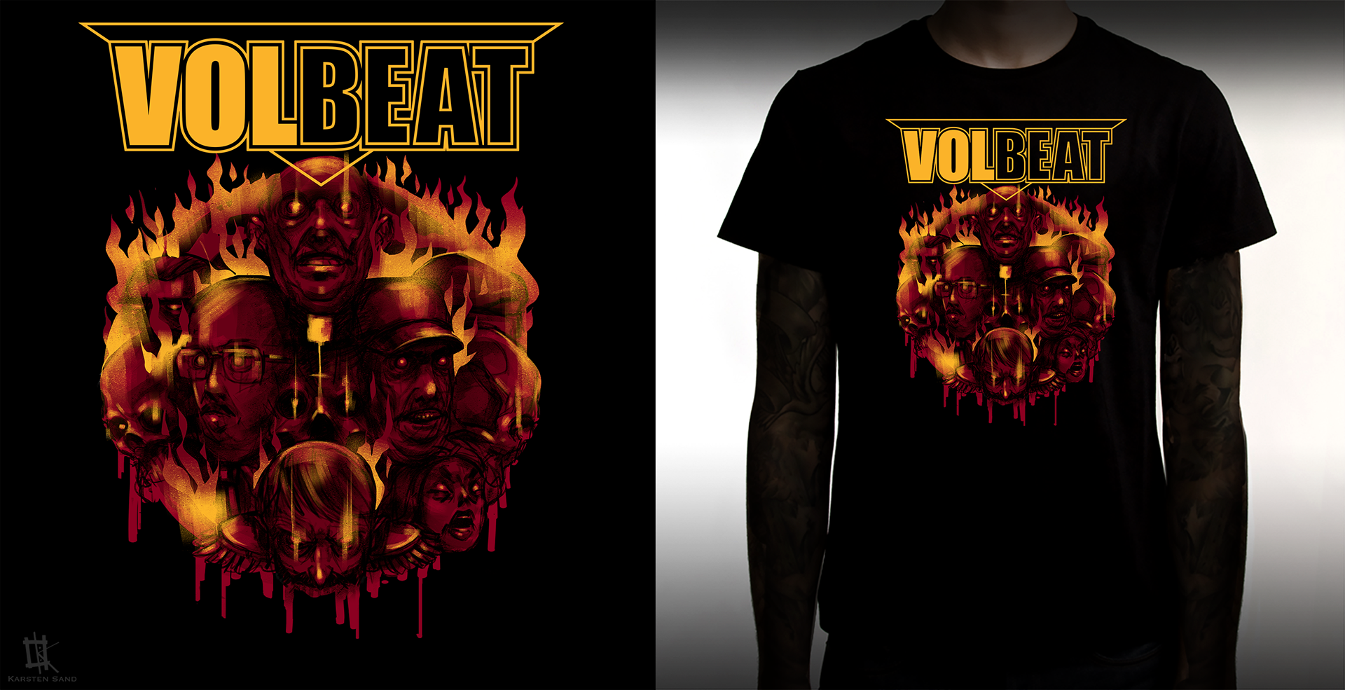 T-Shirt Design for VOLBEAT