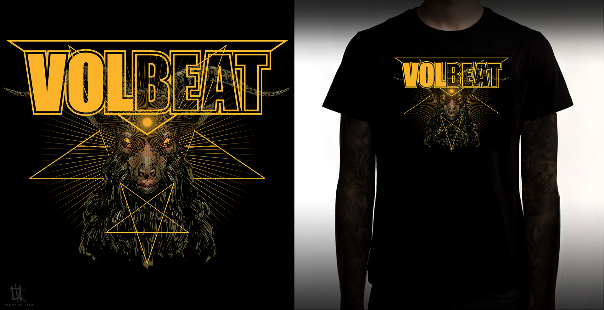 T-Shirt Design for VOLBEAT