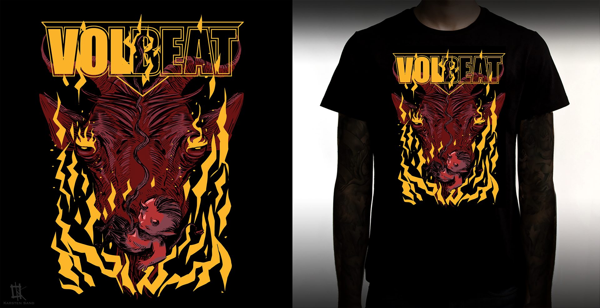 T-Shirt Design for VOLBEAT