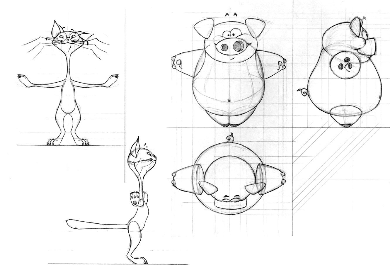 Character studiy for Olimpig-Maga Animaions