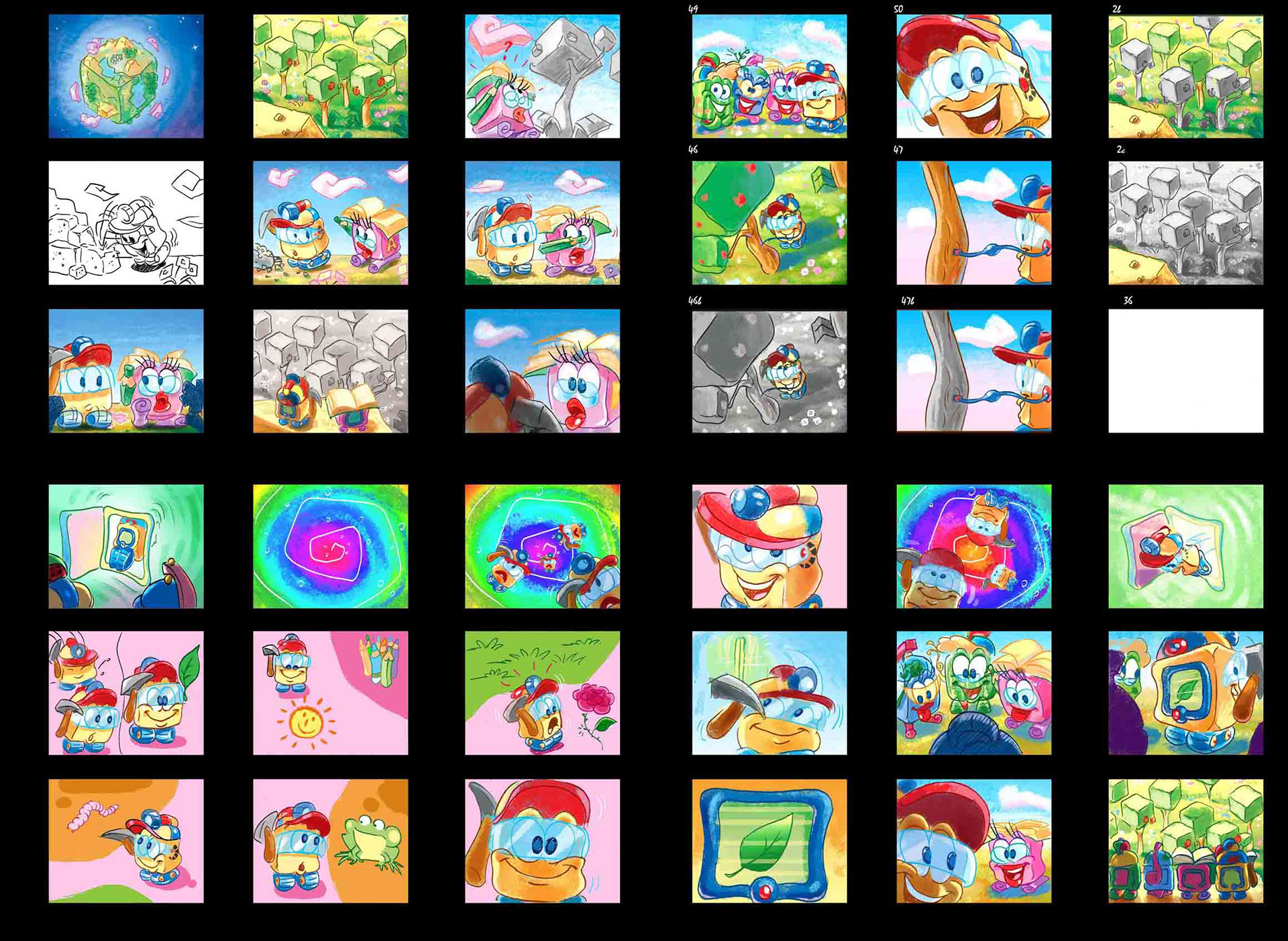 Magicubes- storyboard-Maga Animaions