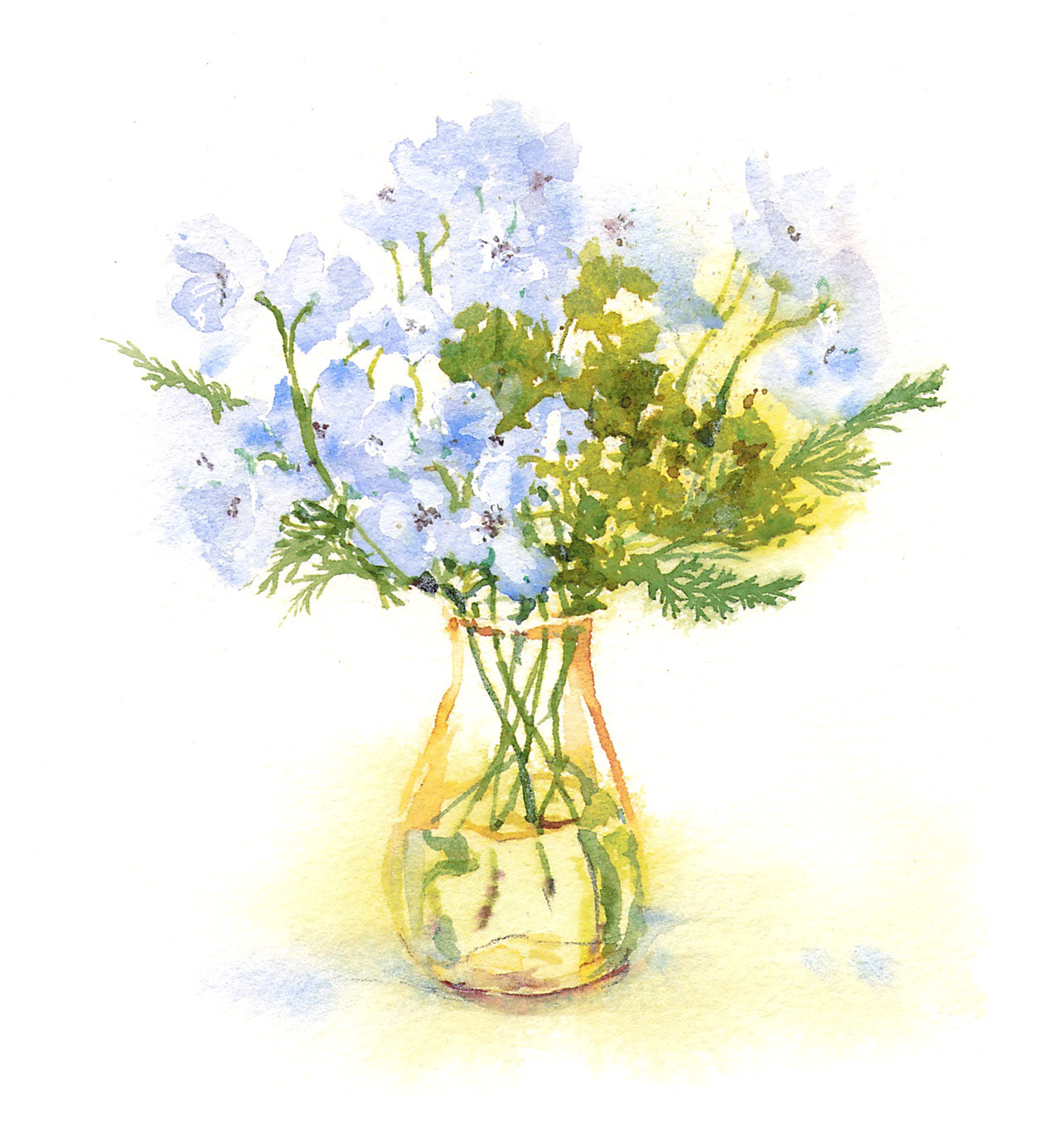 デルフィニウムの花瓶