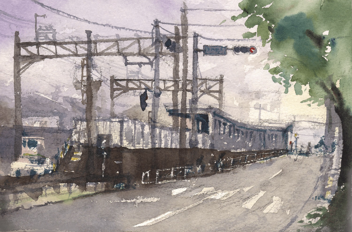 是政駅 Koremasa Station 19.5 x 12.5 cm