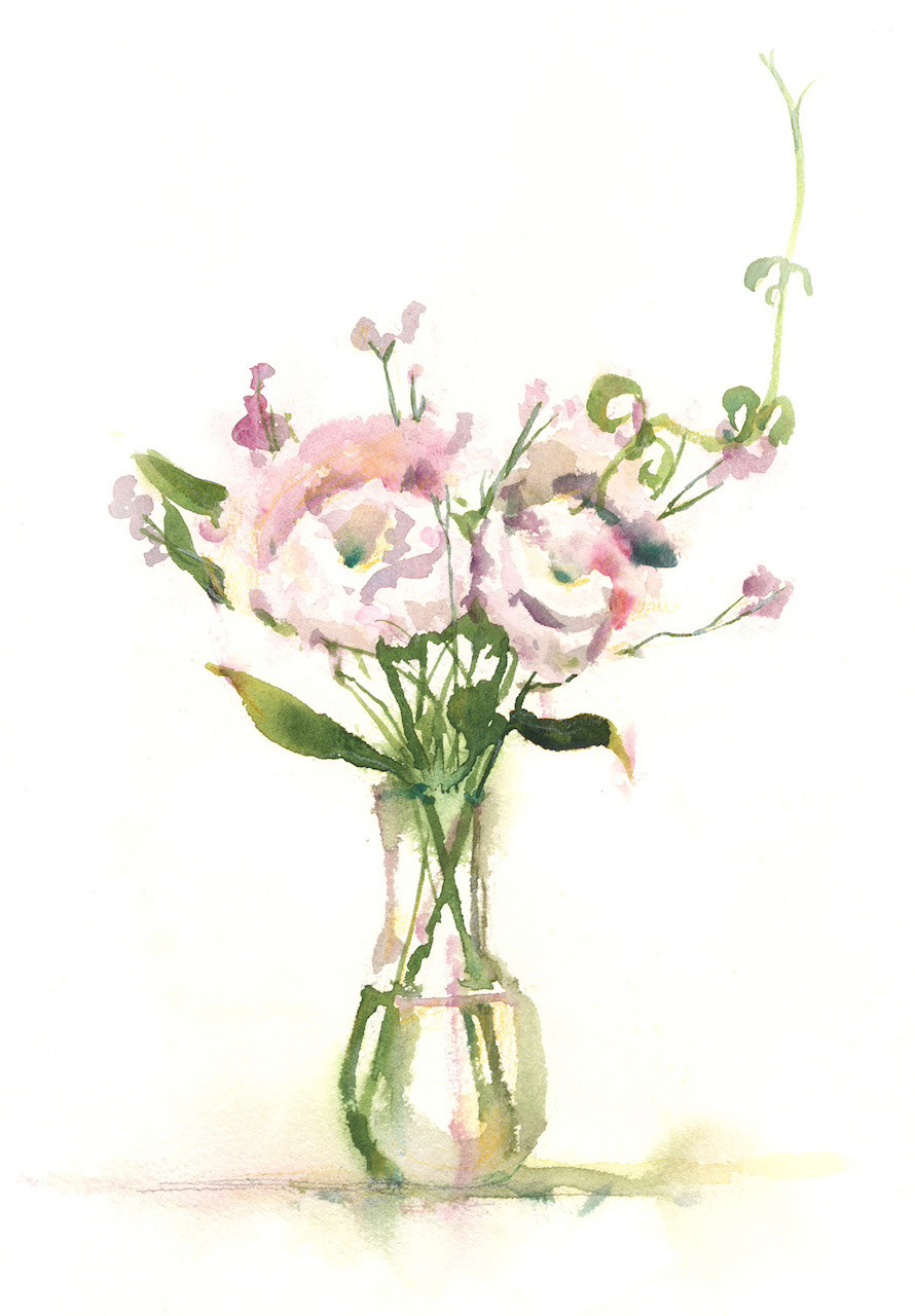 リシアンサスの花瓶