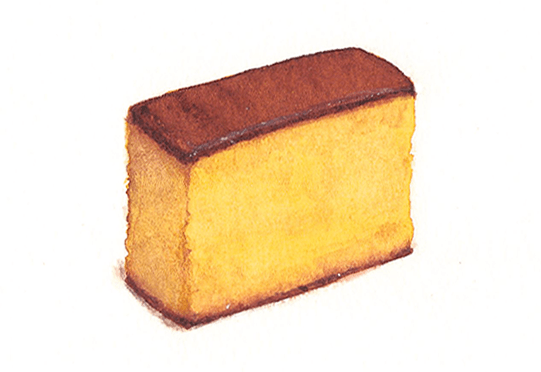 カステラ Kastera Japanese Sponge Cake (8 x 7.5 cm)