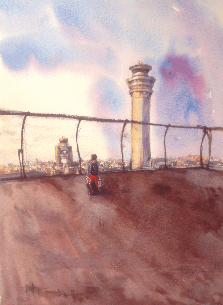 Haneda Airport 羽田空港 (24.2 x 33.2 cm)
