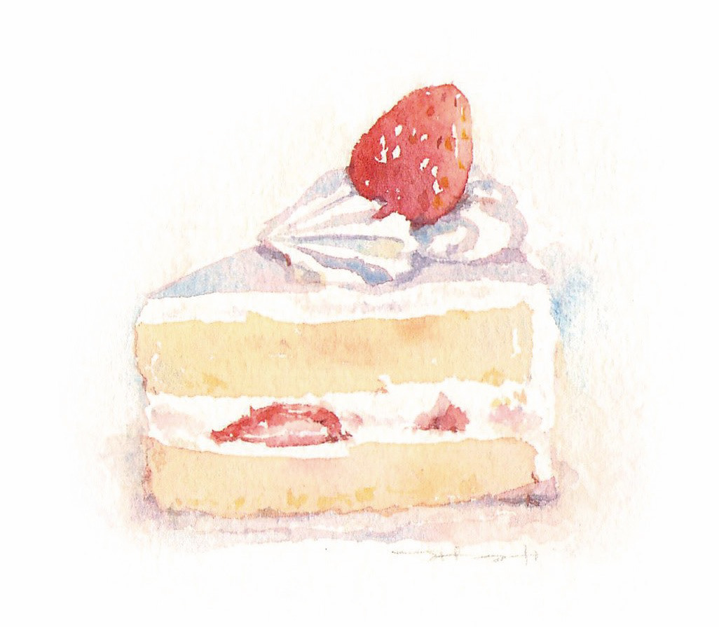 いちごのショートケーキ Strawberry Cake (8 x 7.5 cm)
