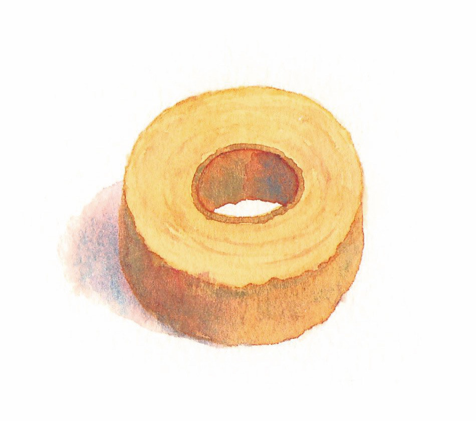バウムクーヘン Baumkuhen Cake (7 x 6.5 cm)