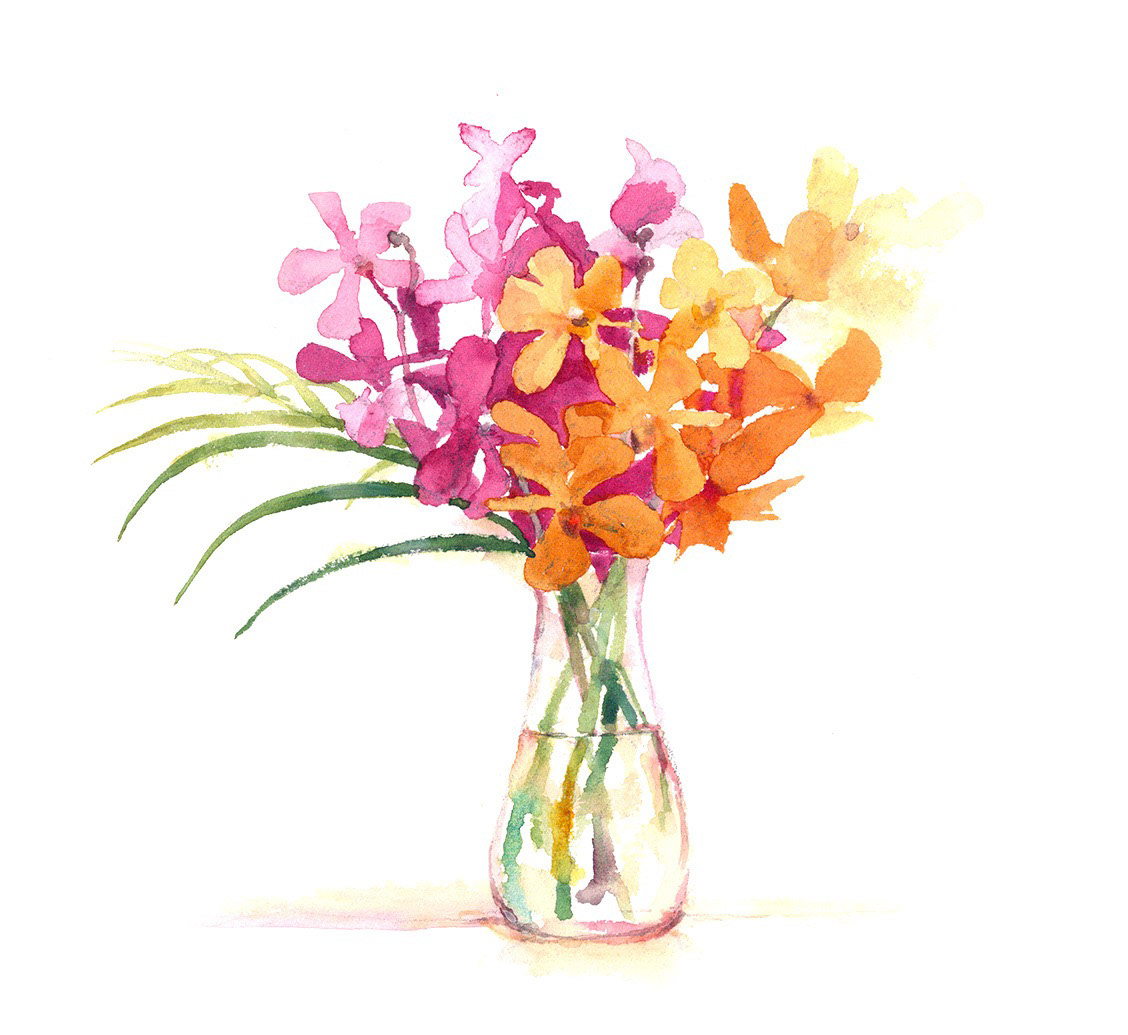 ランの花瓶