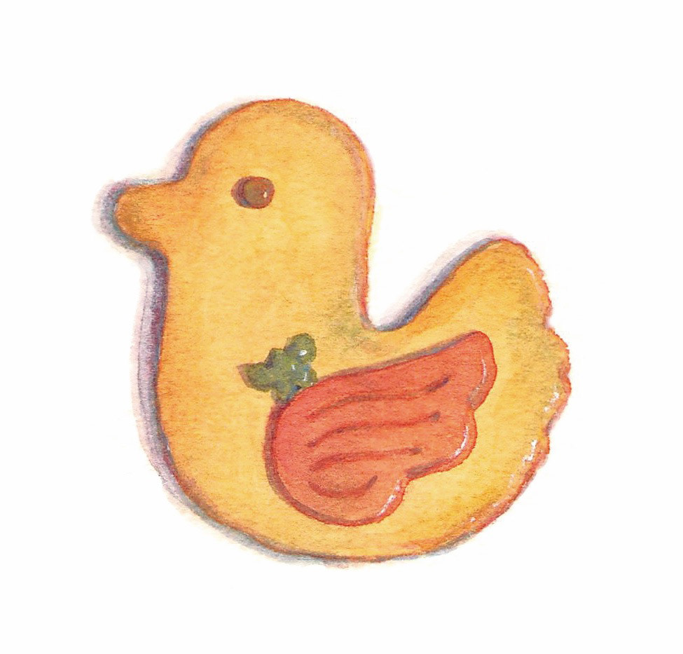 とりのクッキー Bird shaped Cookie (8 x 8 cm)