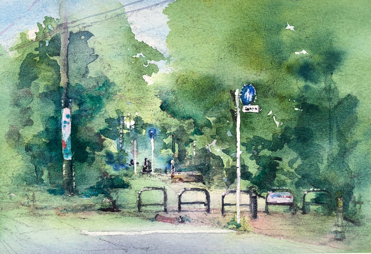 狭山・境緑道 Sayama-Sakai Greenpath 18 x 12.5 cm