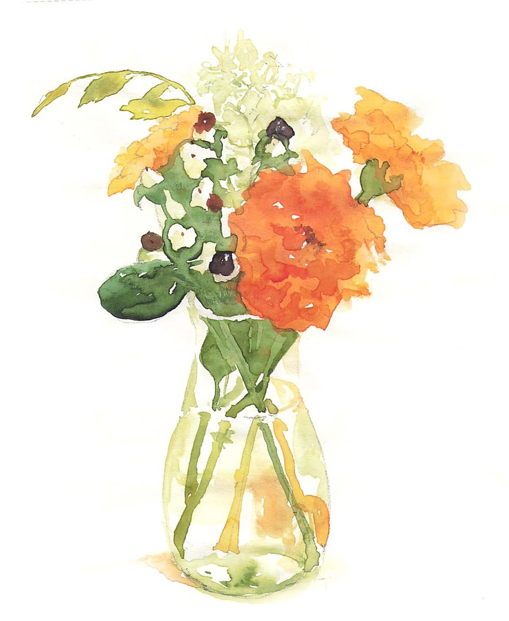 マリーゴールドの花瓶