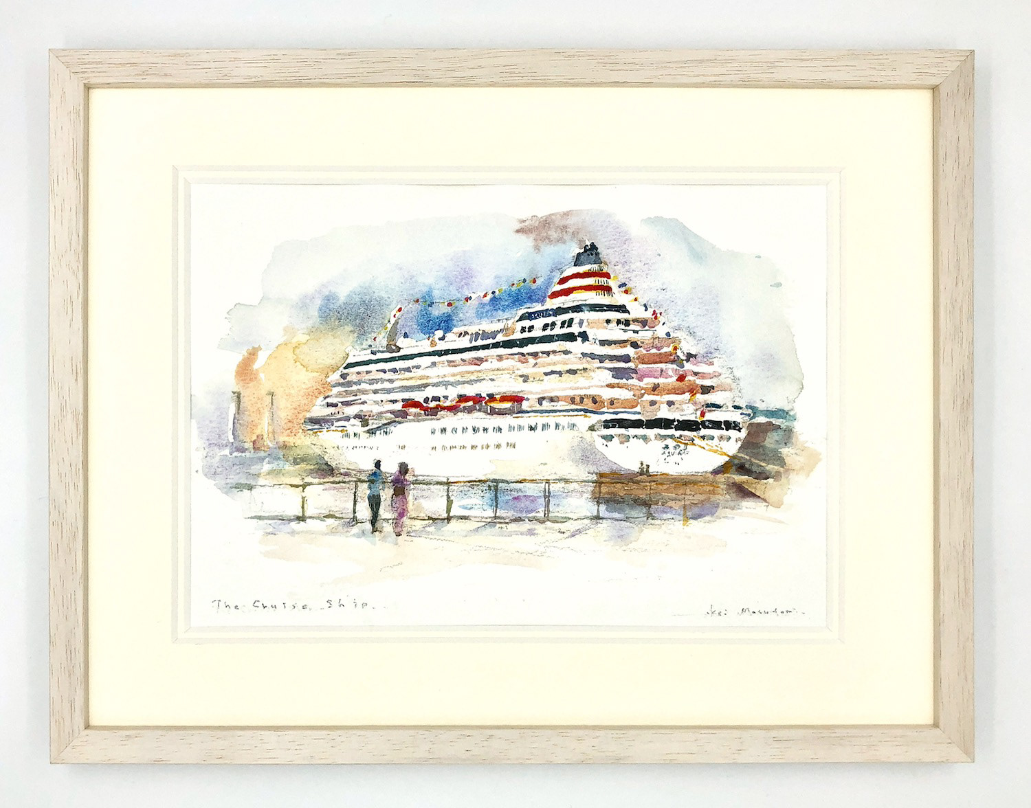 The Cruise Ship (28.8 x 37.9 cmの額入り)