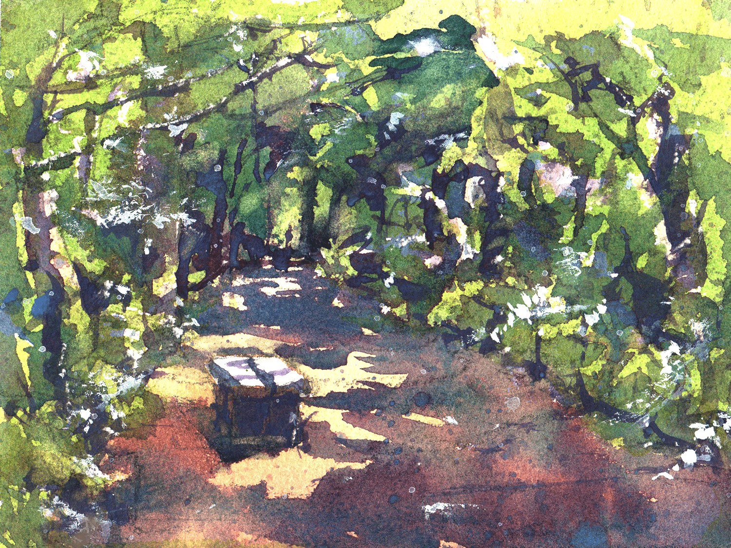 玉川上水緑道 Tamagawa Aqueduct Greenpath 18.5 x 13 cm