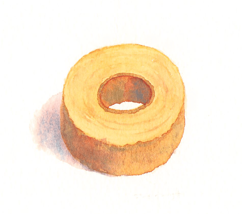 バウムクーヘン Baumkuhen Cake (7 x 6.5 cm)