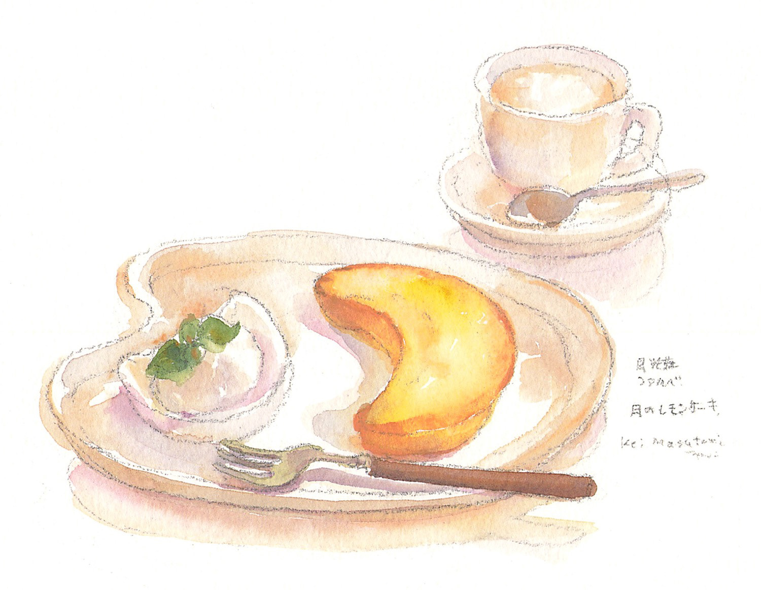 月のレモンケーキ