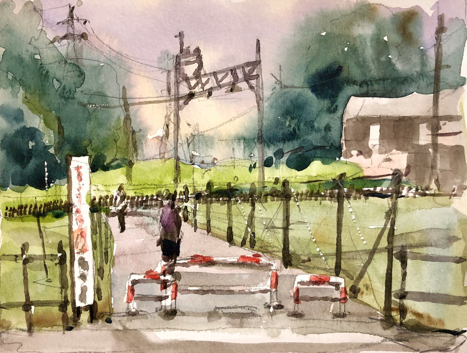 道路建設予定地 The Planned Road Construction Site 16.8 x 12.8 cm