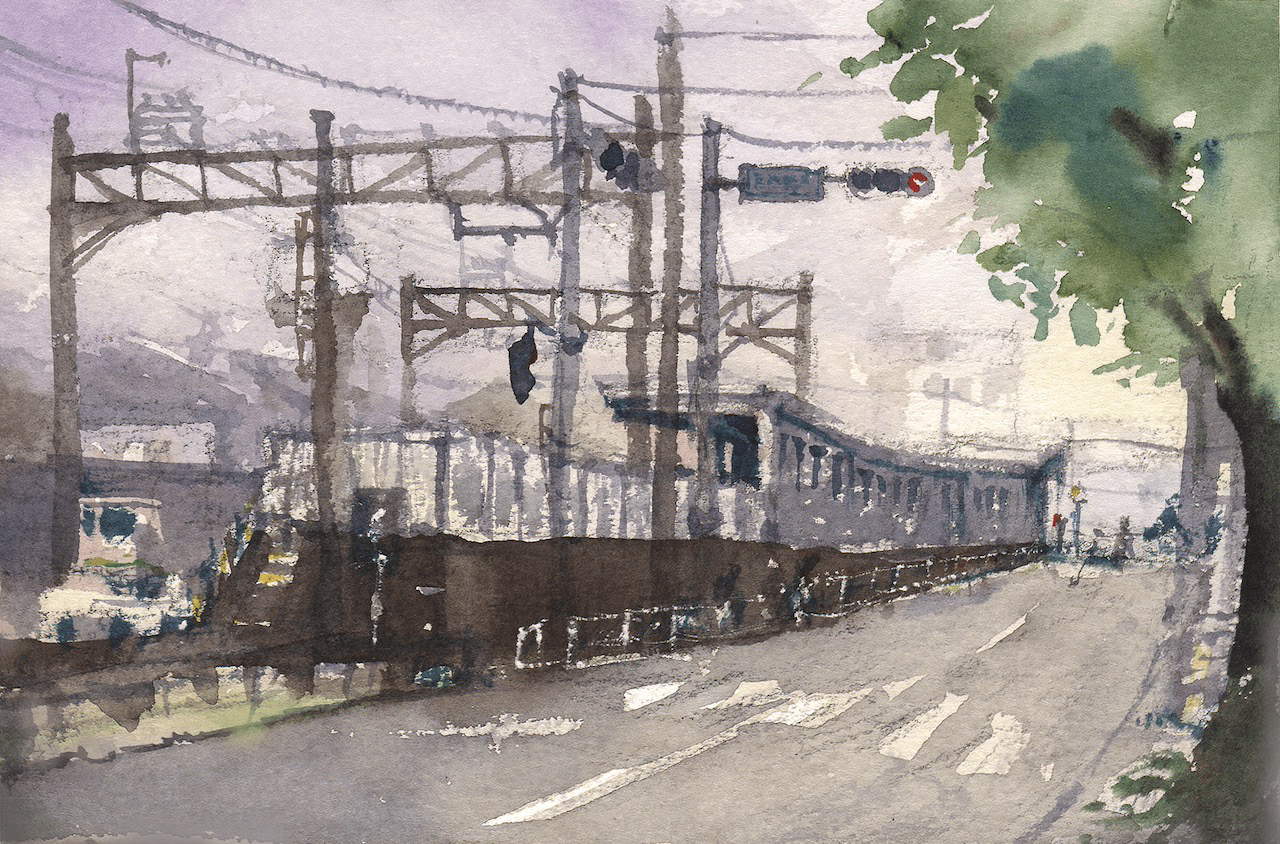 是政駅 Koremasa Station 19.5  x 12.5 cm