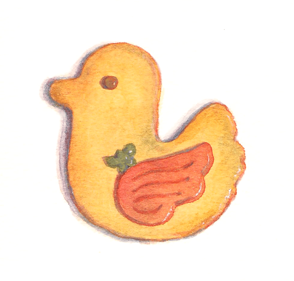 とりのクッキー Bird shaped Cookie (8 x 8 cm)