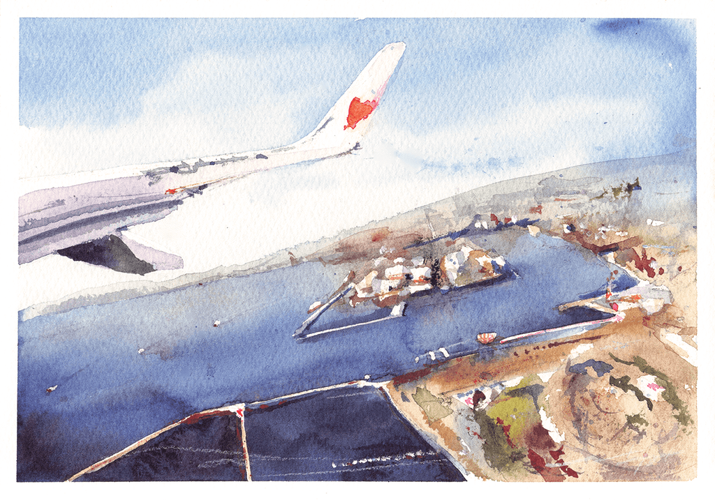 A Coastal Industrial Area 臨海工業地域 (22.7 x 15.8 cm)