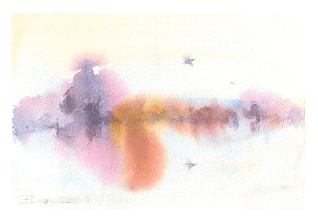 A Waterfront 水辺 (22.7 x 15.8 cm)