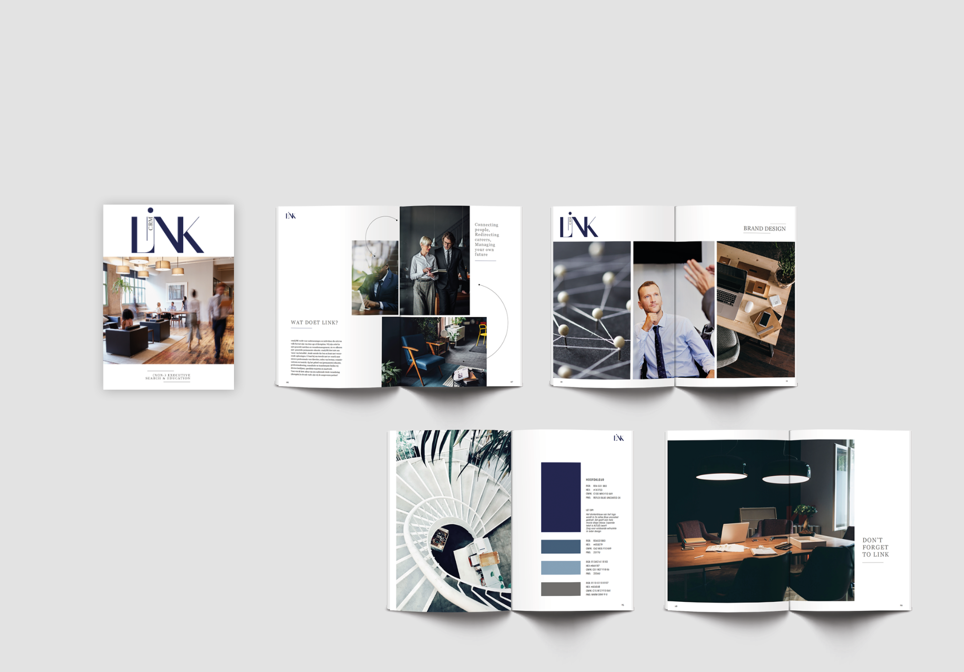 brandbook crm link logo design