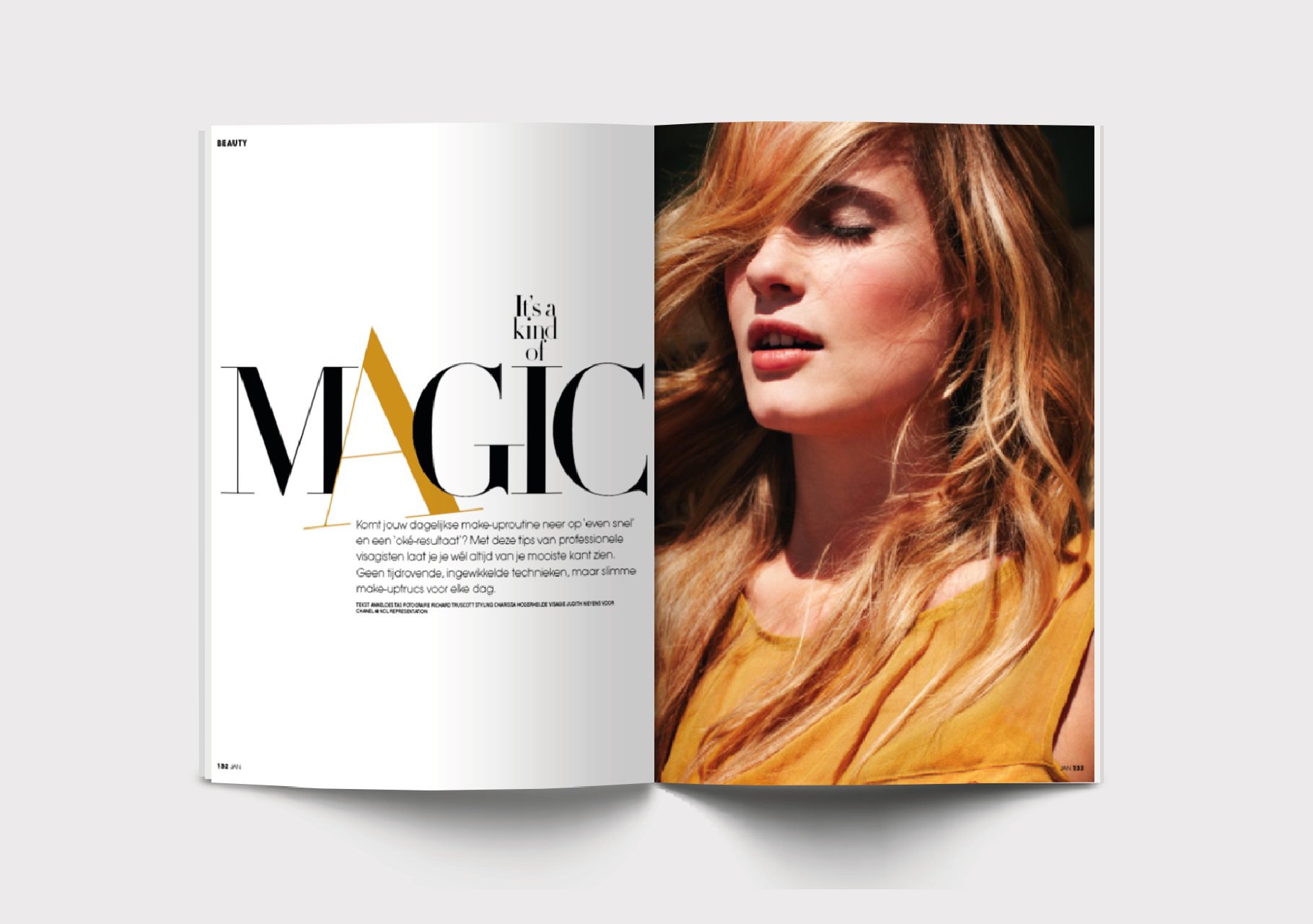 magazine spread editorial design