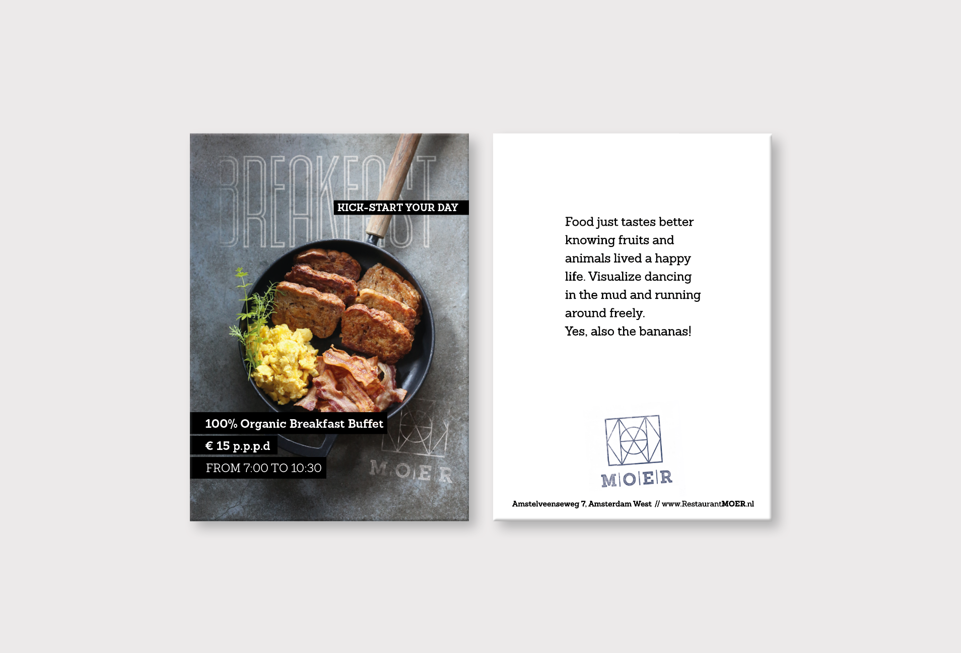 flyer restaurant hotel grafisch ontwerp