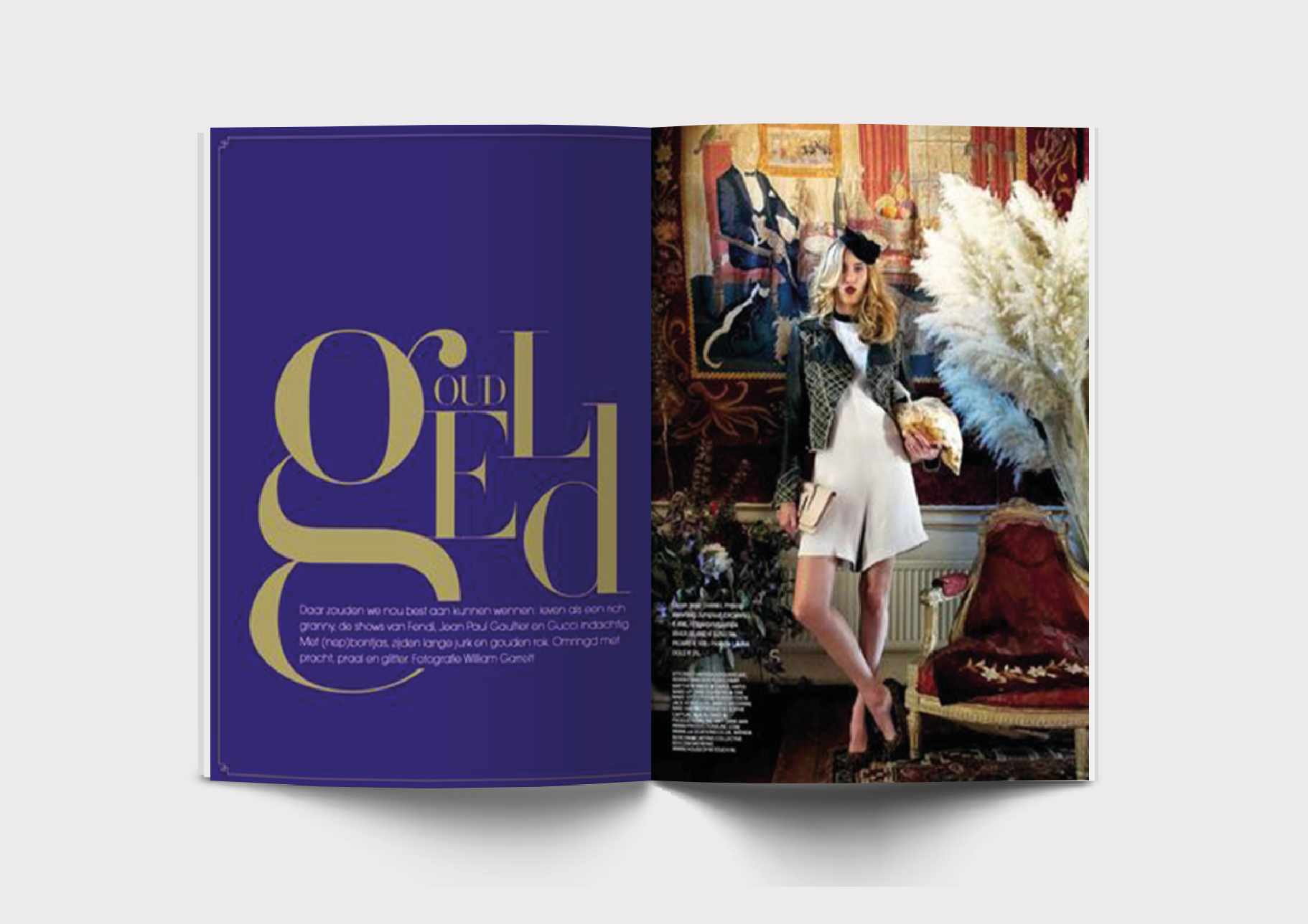 magazine spread typography