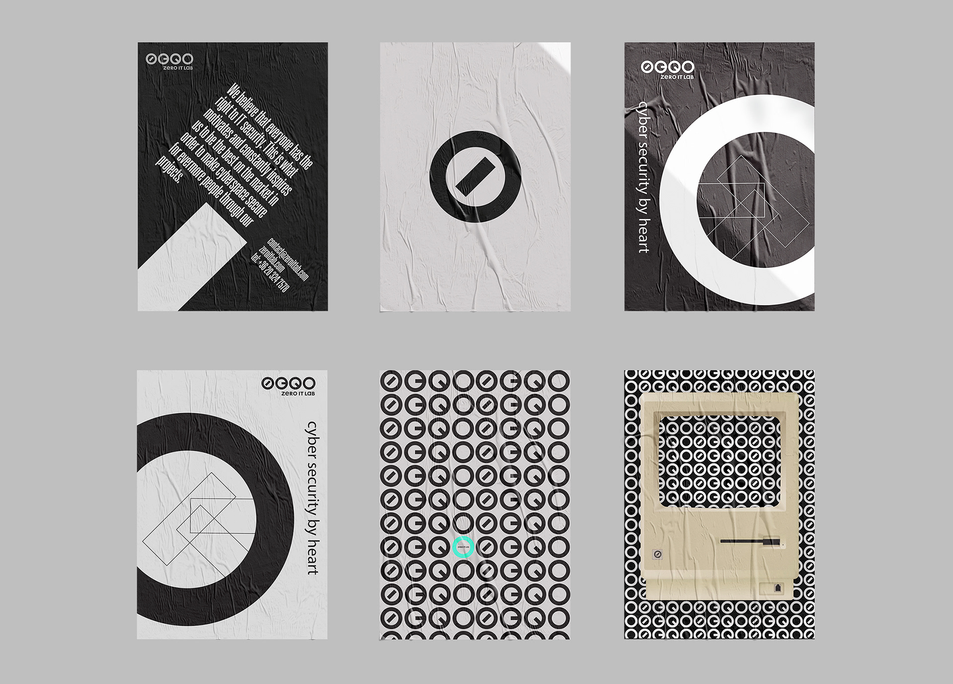 Zero IT Lab Brand Identity image posters and roll-up