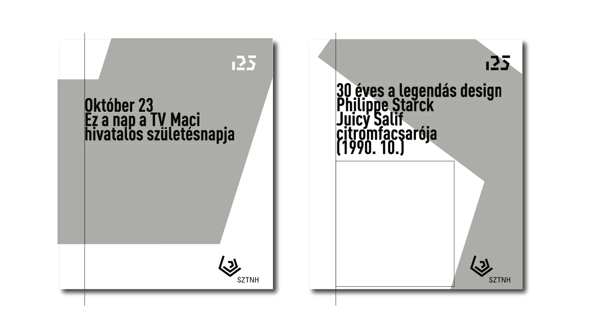 Szellemi Tulajdon Nemzeti hivatala 125 éves, layout