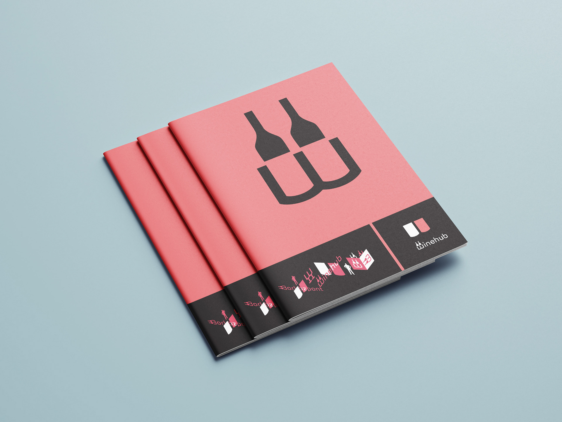 Winehub brand identity, image