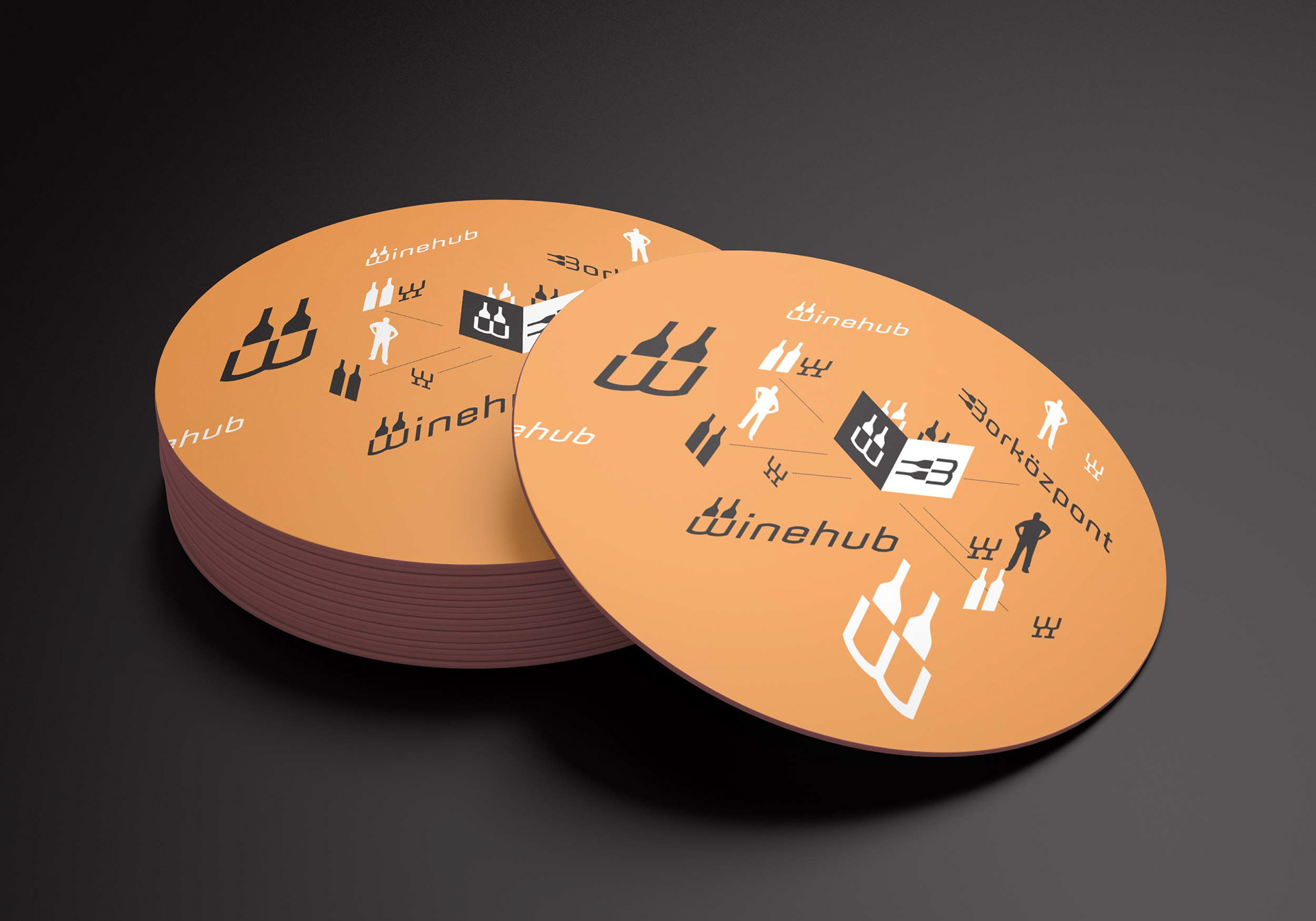 Winehub brand identity, image