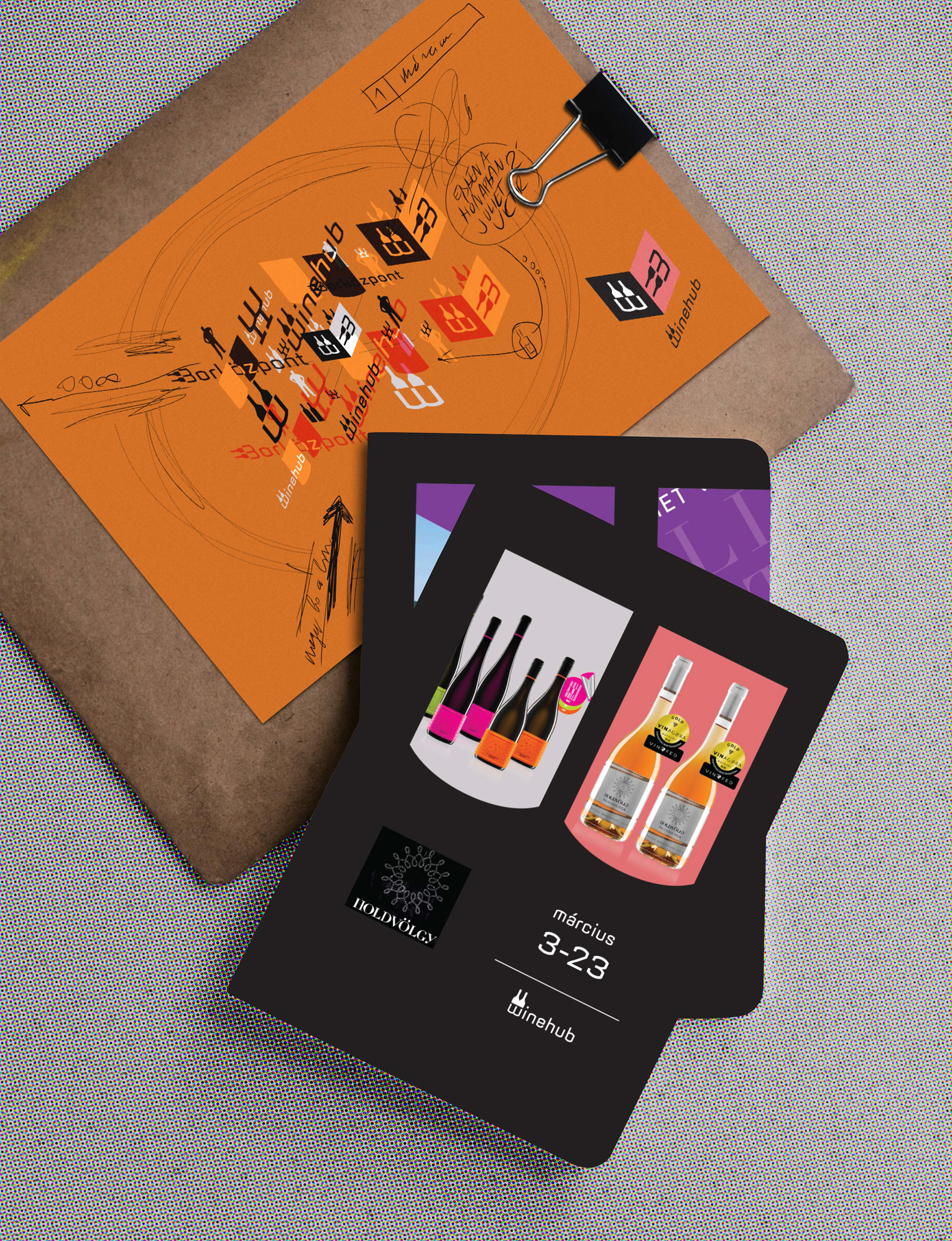 Winehub brand identity, image