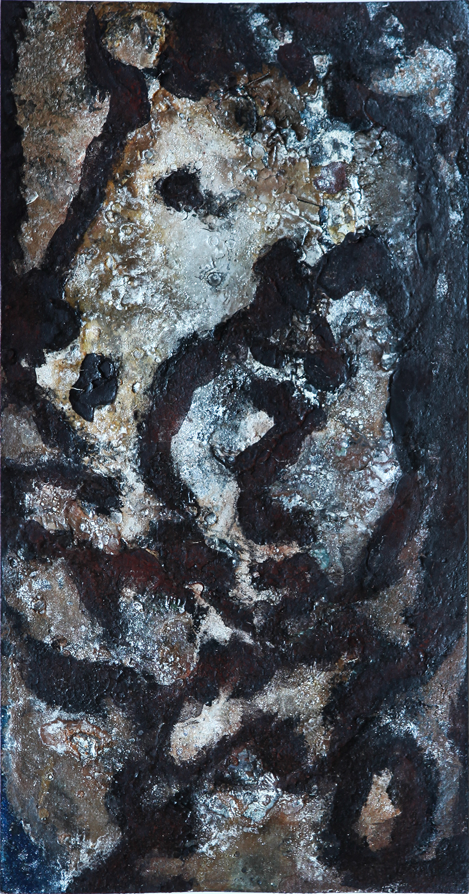 Fire Horse, Pigments, tempera, gum arabic and lavender oil on paper, 12 × 22.7 cm, 2025