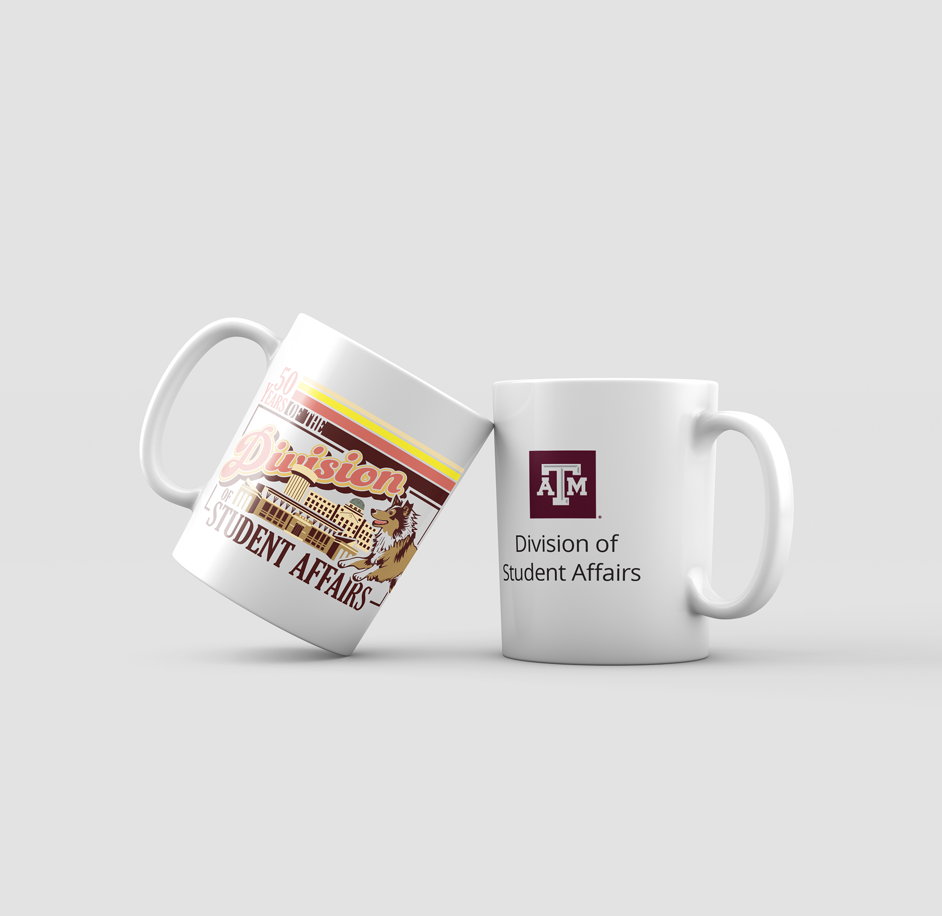 Coffee mug design to promote the 50th Anniversary