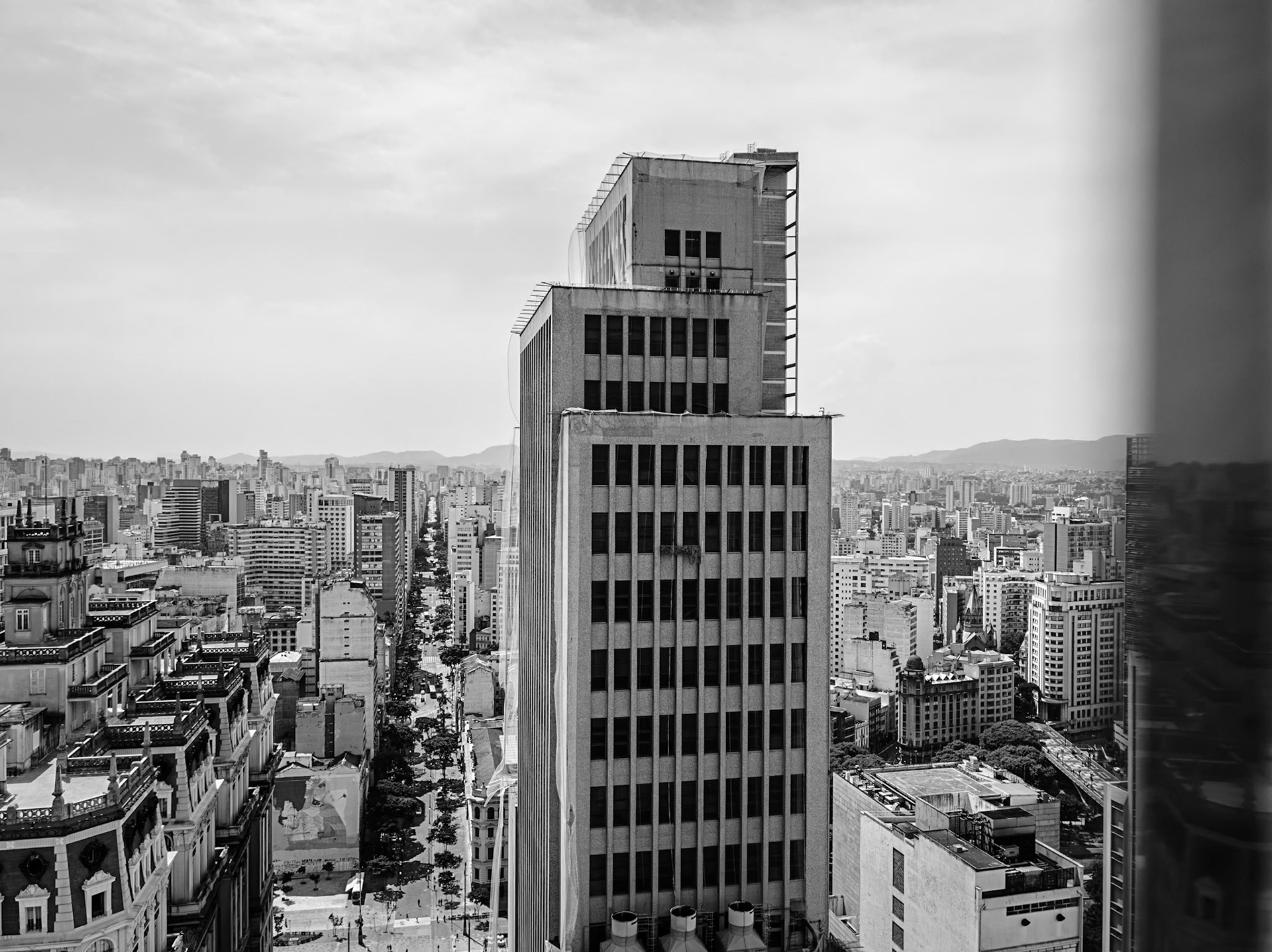 View from Farol Santander, downtown