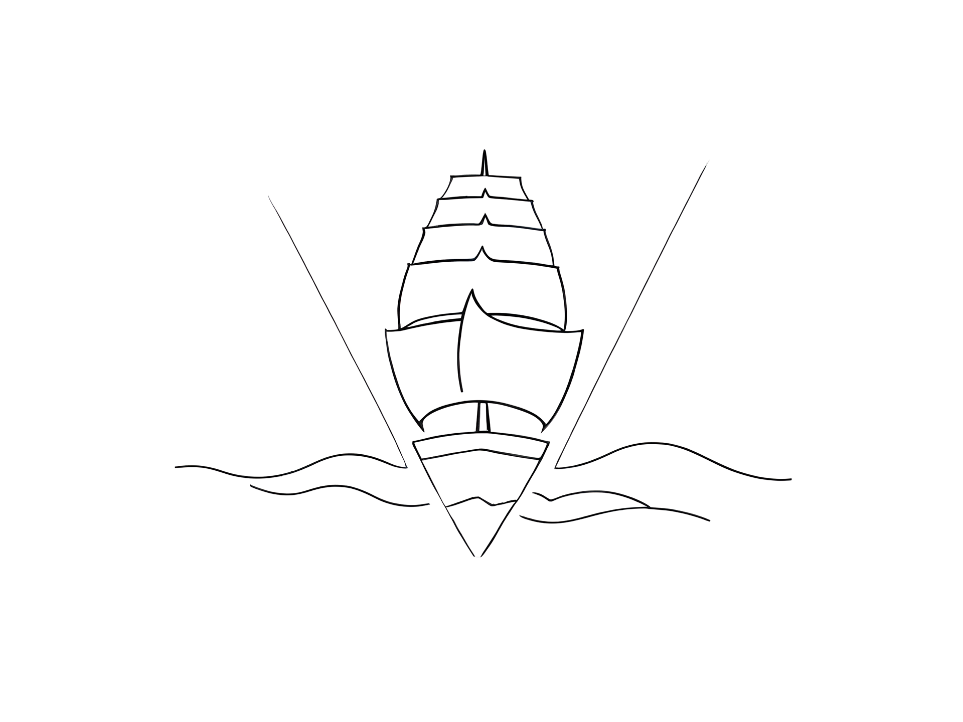 Voyage's logo sketch