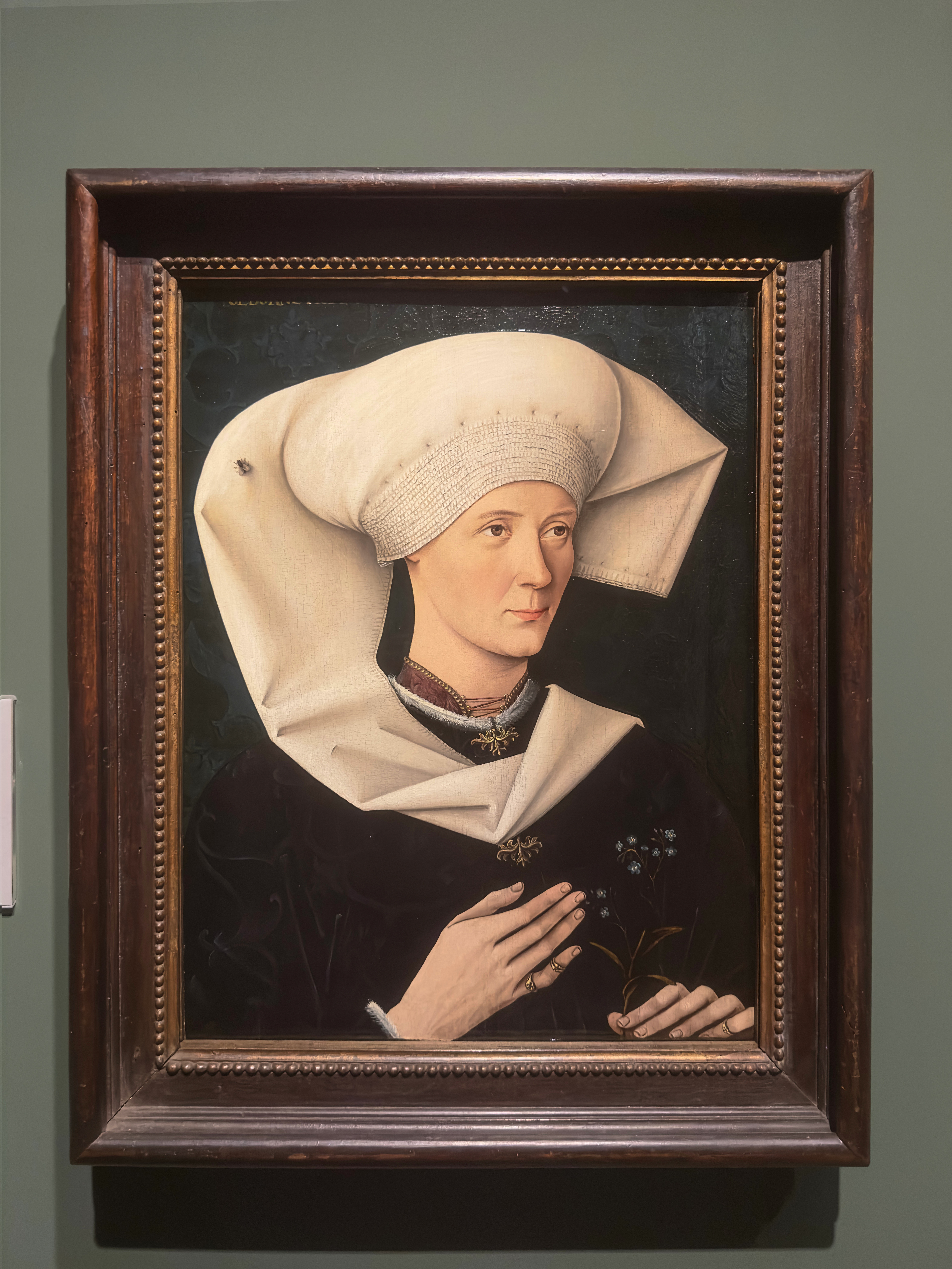 Swabian, Portrait of a Woman of the Hofer Family, about 1470, The National Gallery, London, Photo by Kianoush Poyanfar