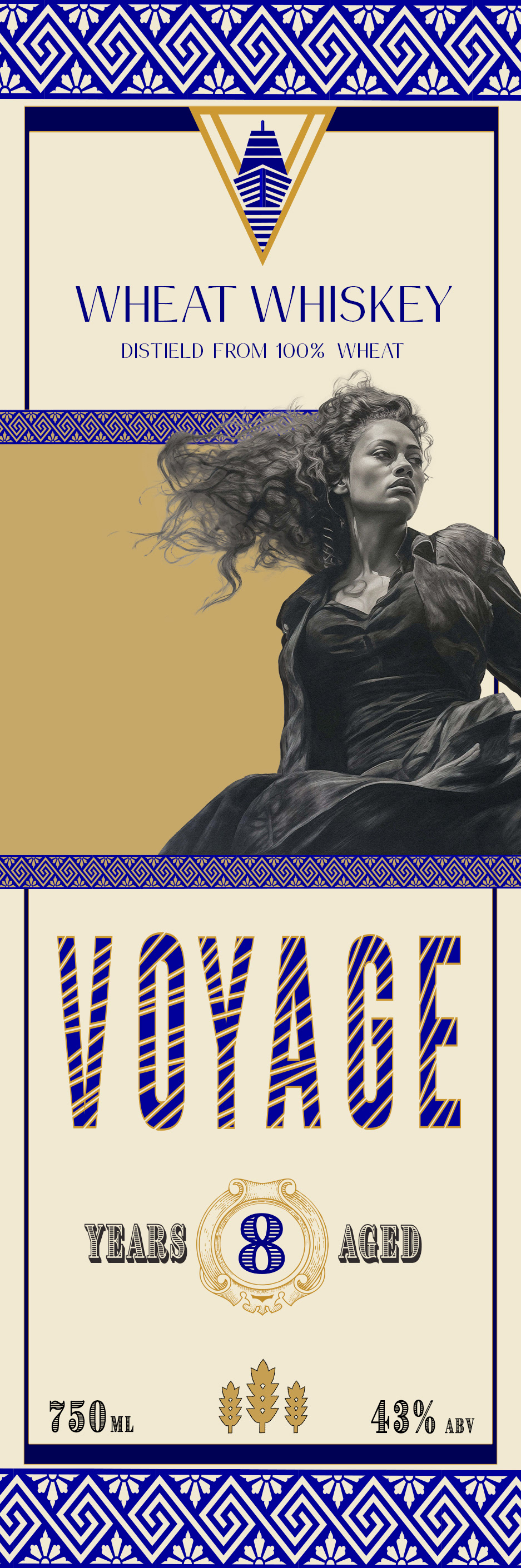 Label design for VOYAGE (Front)