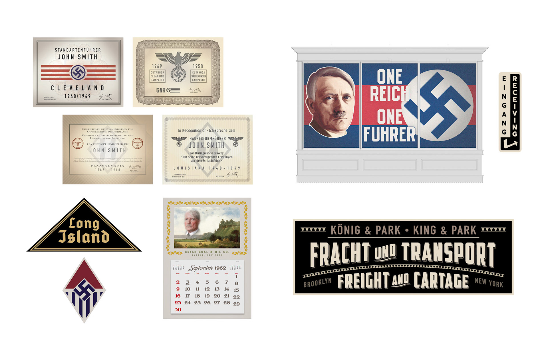Certificates • Billboard • Wall sign • Calendar • Patches